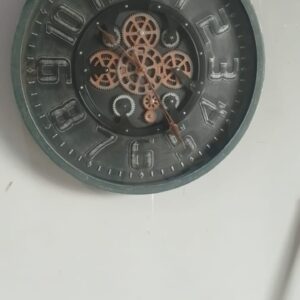 Wall Clock with Moving Gears 3