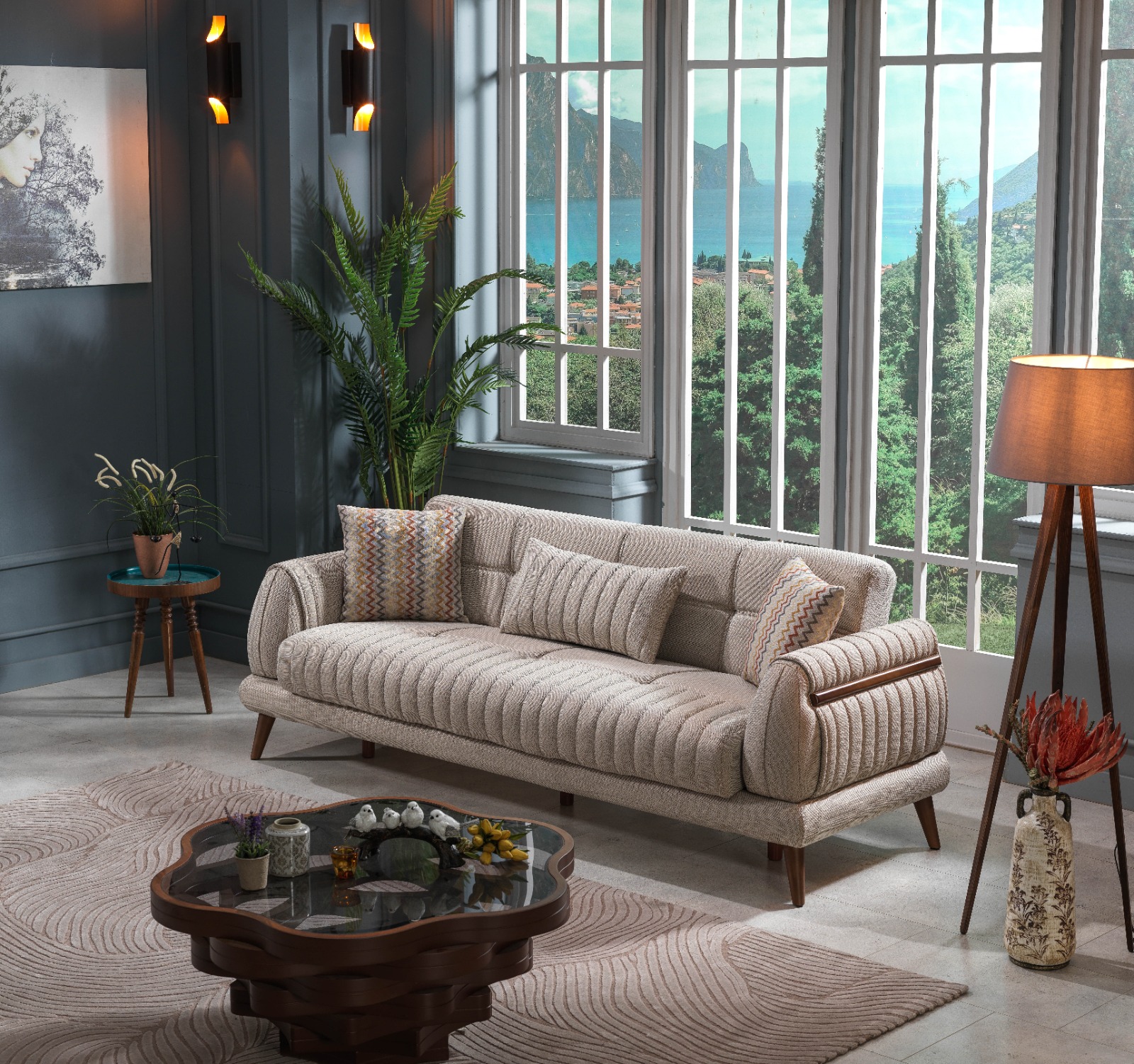 Modern Sofa 7 Seater 1-004-5