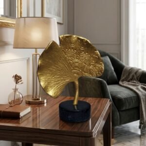 GINKGO LEAF Textured Gold Accent